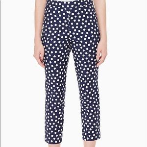 kate spade cloud dot jacquard pants